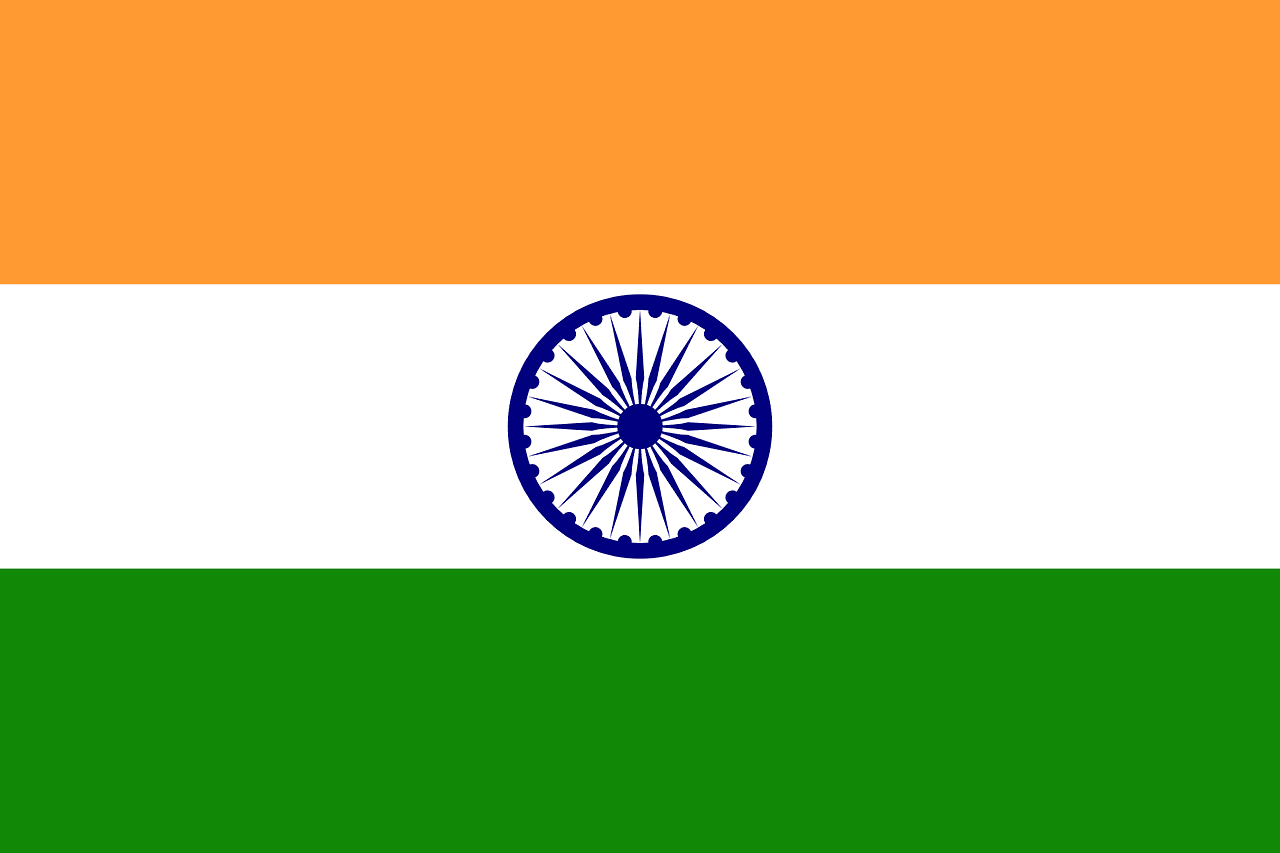 La bandera de la India actual La bandera de la India hoy